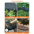 thumbnail image 6 of Vinci Landscape Edging Border, 40" L x 8" H 6Pack 20FT Total Black Galvanized Steel Garden Edging with Spikes, Sturdy Elegant Metal Lawn Broder for Flower Beds, Pathways, Paver Edges and Yard, 6 of 7