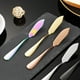 thumbnail image 5 of Espátula de Acero Inoxidable, Ergonómica, Untarqueso, Plana y Lisa, Herramienta Multifuncional para Decorar Pasteles, Perfecta para Hornear y Cocinar En Casa, Diseño Elegante, 1 Pieza, 5 of 6