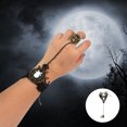 thumbnail image 4 of 1 Pcs Lace Fashionable Bracelet Skeleton Skull Bracelet Ring Set Halloween Accessory, 4 of 6