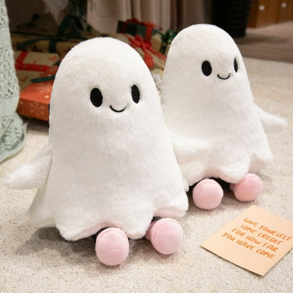 Uxgjfwu Halloween Ghost Plush Toys, Cute Stuffed Ghost Dolls, Halloween Ghost Decorations Toy for Kids, Ideal Gifts for Children
