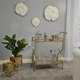 thumbnail image 3 of Sagebrook Home Polyresin 10" Lotus Wall Decor, Cream/gold, 3 of 3