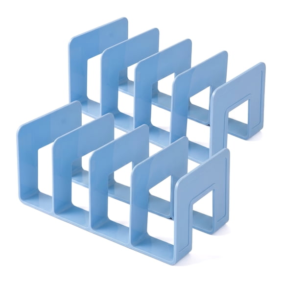 2Pcs Binder Holder, Desktop Bookshelf Rack with File Sorter – Organizer for Office, Classroom, Keeps Desk Tidy & Efficient