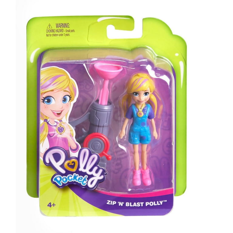 Polly Pocket Active Pose Zip 'n' Blast Zipline Adventure Polly