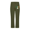 thumbnail image 4 of Ceisia Men's Trendy St. Patrick's Gift Day Print Elastic Waist Lacing Straight Casual Work Pants with Pockets, 4 of 5