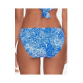 thumbnail image 3 of Ralph Lauren BLUE Artisanal Woodblock Shirred Hipster Swim Bottom, US 4, 3 of 4