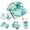 Blue, variant on Blublu Park 3-in-1 Non-Slip Baby Playmat for Tummy Time Set with Detachable Support Pillow, Blue