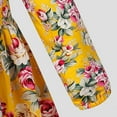thumbnail image 6 of BOBOGOJP Girls Midi Dress Long Sleeve Dresses Ruffled Sleeve Dresses for Fall Winter 3-14Y Yellow for Size 12-18 Months, 6 of 9