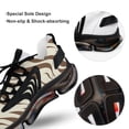 thumbnail image 7 of Zebra, Coffee Walking Shoes for Men Woman Lightweight Tennis Fashion Elastic Sports Shoes Cushion Basketball Shoes, 7 of 7