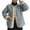 Blue, variant on Winter Coats for Women Plus Size Long Shearling Jacket Warm Thick Loose Fit Mid Length with Pockets Light Yellow XL