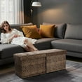 thumbnail image 6 of Footrest Ottoman Bench with Storage,34Inch Leopard Print Velvet Footstool, Coffee Table, Padded Seat, Storage Chest,Blanket Store with Flipping Lid for Livingroom and Bedroom, 6 of 6