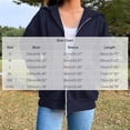 thumbnail image 7 of Auralook Women’s Solid Full‑Zip Hooded Sweatshirt Jacket Casual Fall Winter Long Sleeve Zip‑Up Hoodie Coat with Pockets, 7 of 7
