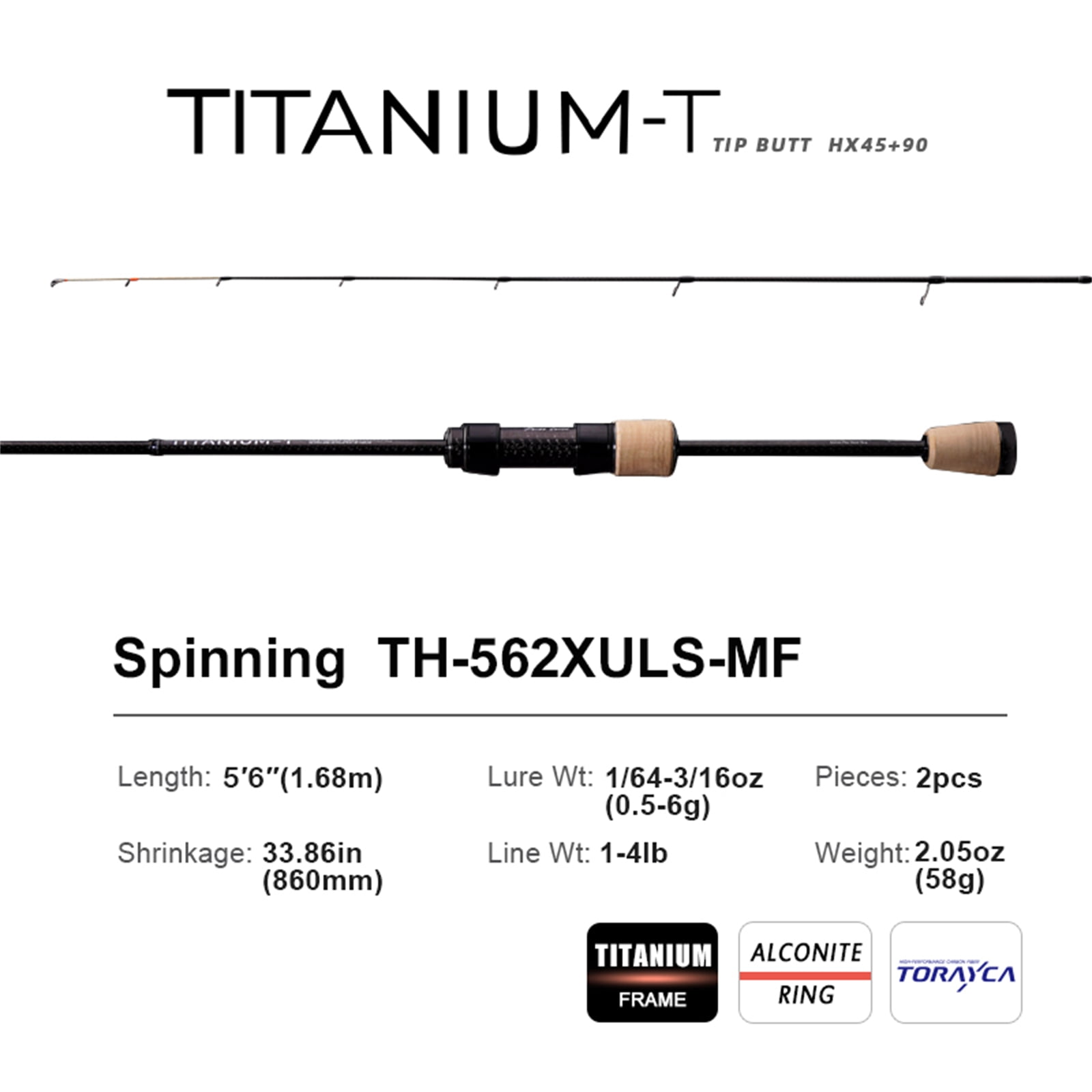 PURELURE TITANIUM-T XUL BFS Rod 0.5-6g Bait Weight 5FT 6FT Perch