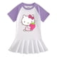 thumbnail image 3 of Nueva ropa para niños de Hello Kitty, vestido de media manga con bonitos dibujos para niñas, Falda plisada de estilo occidental dulce de algodón fino para bebés, 3 of 5