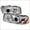 Chrome, variant on Halo LED Projector Headlights for 00 to 06 GMC Denali, Chrome - 10 x 19 x 23 in.