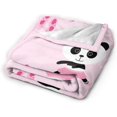 thumbnail image 2 of ORUYROP Panda Blanket | Wool Blanket | Soft, Plush, Warm Leisure Blanket, 2 of 7