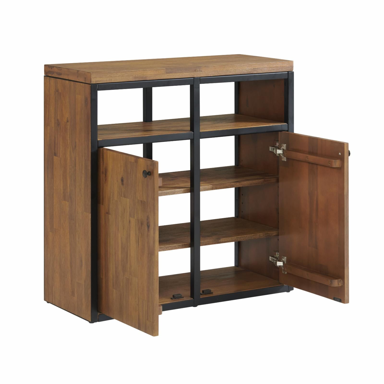 Alaterre Furniture Lloyd 31"W Shoe Storage Cabinet, Natural