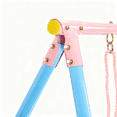thumbnail image 6 of 3 in 1 Metal Swing Set Outdoor , SHINPT Toddler Swing Set for Backyard, Tall Swing Set with Slide, Saucer Swing Seat, Belt Swings Seat, Heavy Duty Swing Set for kids, Kids Playset Outdoor, 6 of 8