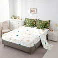 thumbnail image 5 of Manfei Kids Funny Gingerbread Bedding Comforter Set 7-Piece, Sled Christmas Tree Stocking King Bedding Sets, Green Xmas Bed Sheets, Super Cozy Room Decor, 5 of 8