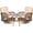 Light Brown, variant on MEETWARM 3 Pieces Outdoor Wicker Swivel Rocker Patio Set, Rocking Chairs Rattan Patio Furniture Sets with Thickened Cushion and Glass-Top Coffee Table, Conversation Bistro Set for Porch