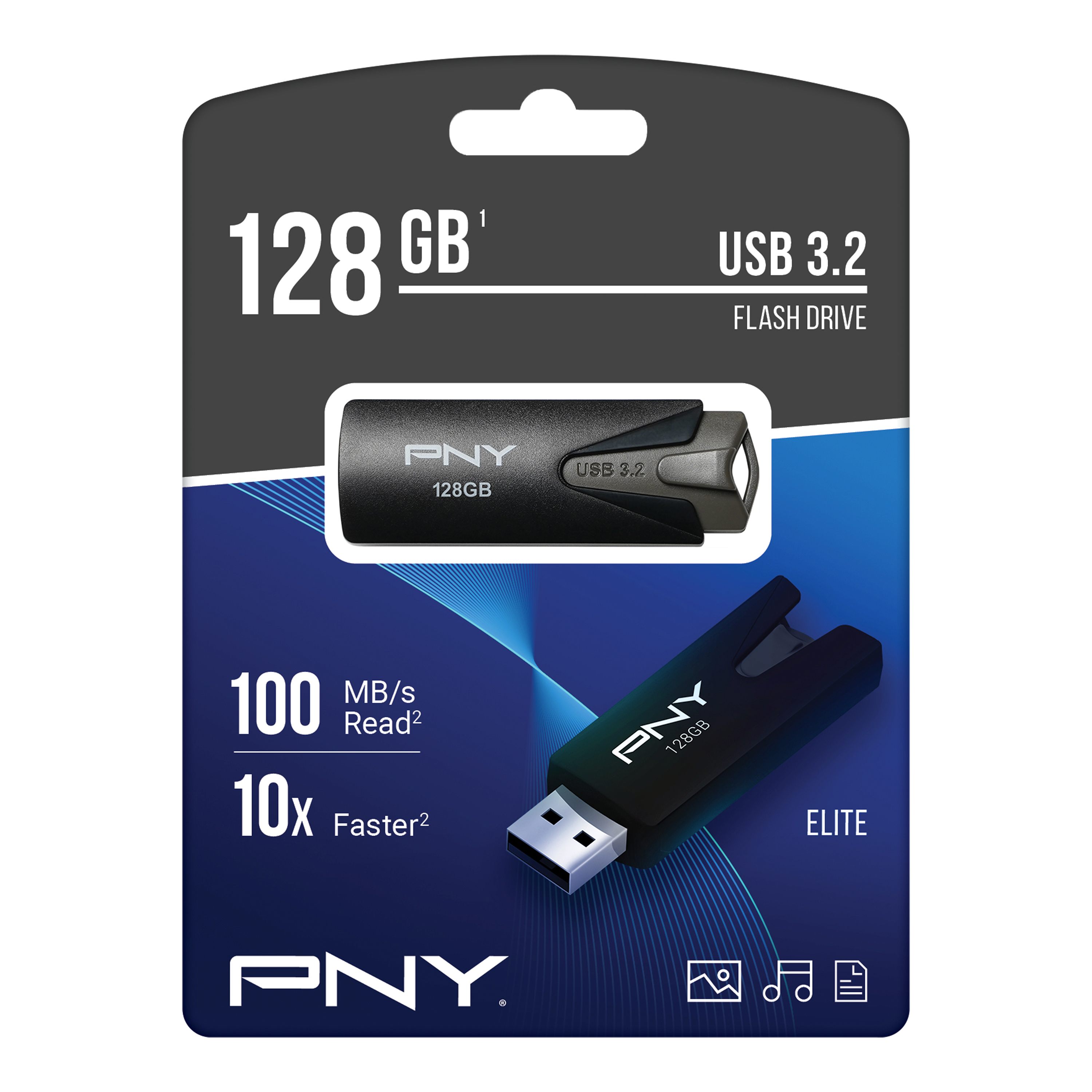 PNY Elite 128GB USB 3.2 Flash Drive, 100MB/s Read Speed photo 8