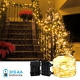 thumbnail image 1 of 20ft 60 LEDs Fairy String Lights, Battery Powered, 8-Modes, TIMER function, 2200K, 1 of 7
