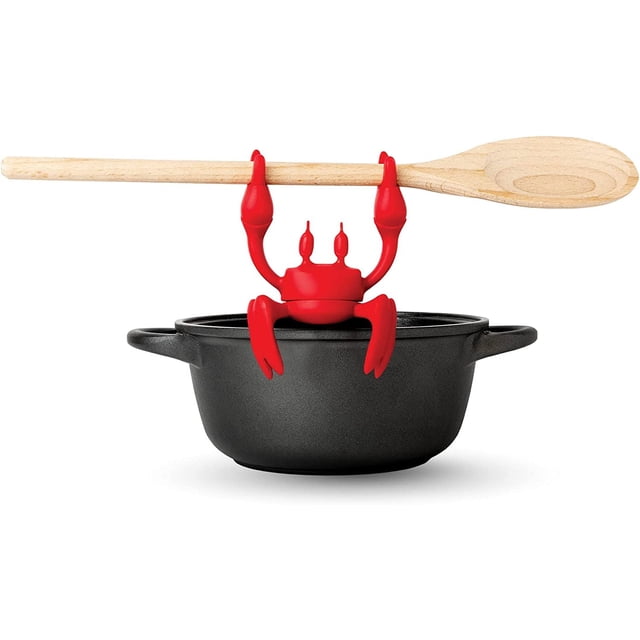 Reposa utensilios de silicona yuxing Red the Crab resistente al calor