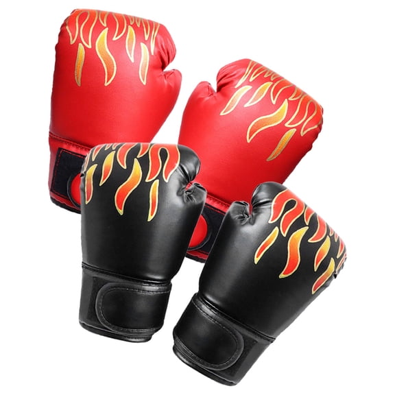 HONMEET 2 Pairs Boxing Gloves Set Made with PU Material for Training, Sparring, and Use