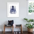 thumbnail image 3 of Art.com Blue Octopus 3 Art Print by Fab Funky, White Frame Wall Art, 32" x 40", 3 of 5