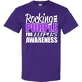 thumbnail image 3 of Inktastic Rocking the Purple for Lupus Awareness T-Shirt, 3 of 5