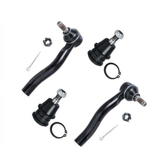 Front Ball Joint and Tie Rod End Kit - Compatible with 2007 - 2014 Toyota Yaris 2008 2009 2010 2011 2012 2013