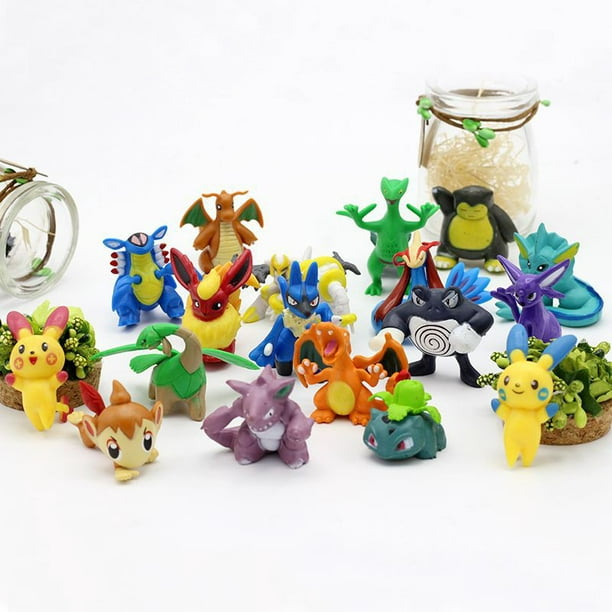 24 Pcs Mini Figurines Pokemon 2-3cm Styles Action Ball Pikachu Jouet  Collection