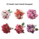 thumbnail image 4 of Ramo de rosas artificiales Qarigey de espuma falsa para fiesta de boda hogar jardín, 4 of 6