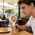 thumbnail image 3 of Handheld Fan, Portable USB Rechargeable Mini Fan, Small Quiet Fan for Outdoor Travel, Compact Personal Cooling Fan, 3 of 6
