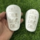thumbnail image 5 of Mini espinilleras protectoras para piernas de fútbol para niños y niñas (10x6cm blanco), 5 of 7
