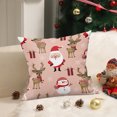 thumbnail image 2 of Almohadas Decorativas para la Sala de Estar Decoración de la Sala de Estar de Vacaciones Temática de Navidad, Almohada de Terciopelo de Piel de Melocotón Impresa en Color Digital Suave Y Amigable con, 2 of 6