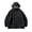Black, variant on WREESH Men's Oversized Hooded Windbreaker Jacket with Drawstring Waist, Lightweight Water-Proof Travel Jacket for Hiking & Casual Wear