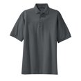 thumbnail image 5 of Port Authority Adult Male Men Plain Short Sleeves Polo Steel Grey 4X-Large Tall, 5 of 6