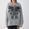 thumbnail image 3 of Sudaderas con capucha Harajuku y2k para mujer, sudaderas con estampado de alas y gráficos Vintage de los años 90, sudaderas de manga larga de gran tamaño, chaquetas góticas de centro comercial Grunge, 3 of 5