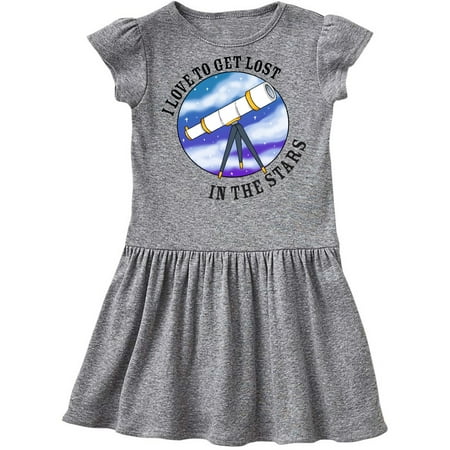 

Inktastic I Love to Get Lost in the Stars Gift Toddler Girl Dress