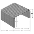thumbnail image 7 of Cahya Square Woven Rattan End Table Black, 7 of 7