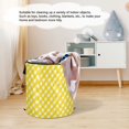 thumbnail image 6 of 50L Extra Large Popup Hamper Collapsible Laundry Basket With Zippered Lid 15.7x18.5in Yellow Gingham Pattern, 6 of 7