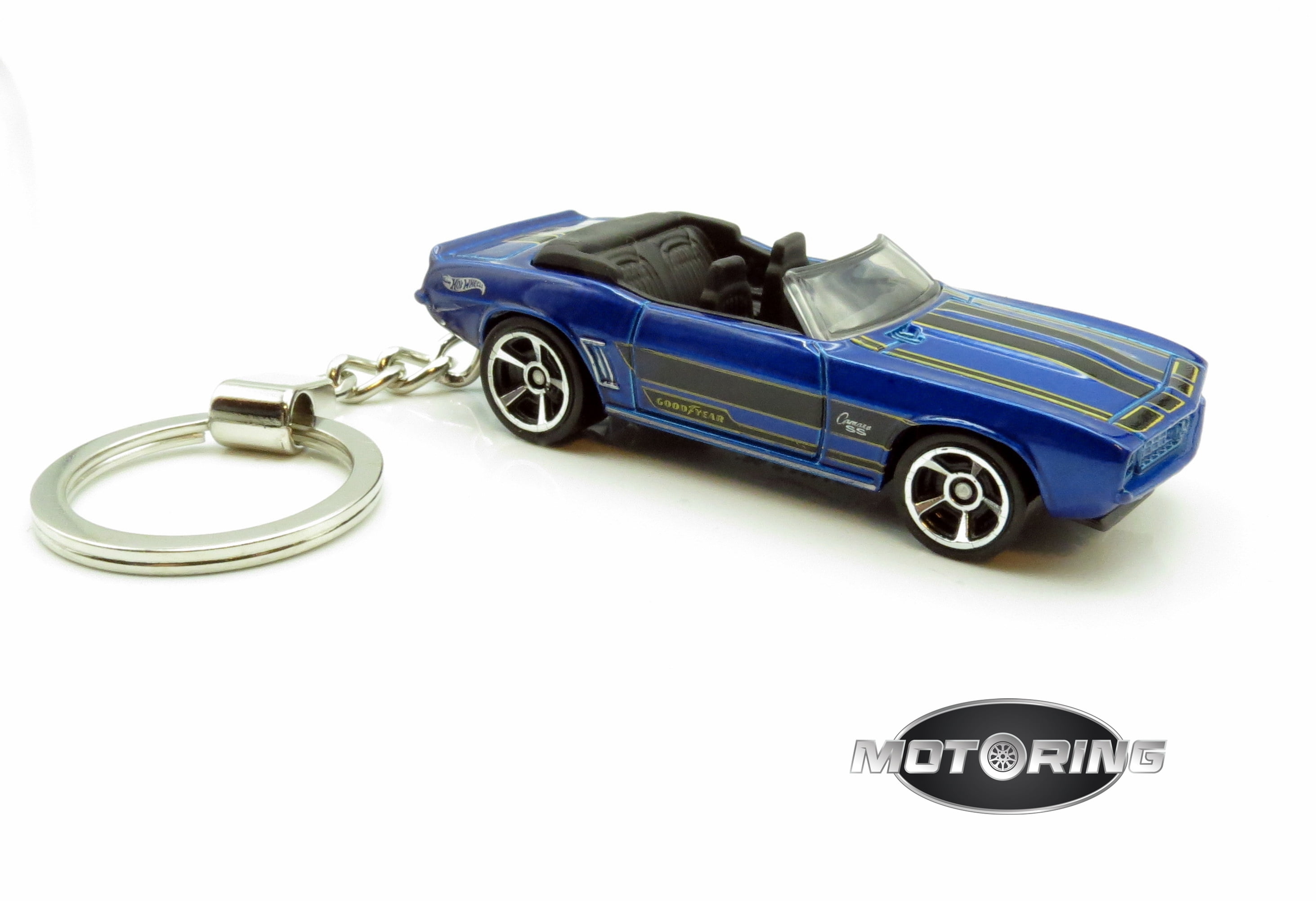Keychain 1969 69 Chevy Camaro Blue Camaro Convertible Car Rare Novelty 1 64 Walmart