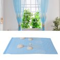 thumbnail image 4 of Blue Sheer Curtains, Strong Practicality Easy To Clean Purple Flowers Sheer Curtains Polyester INS Style For Dining Room For Bedroom For Living Room ANGGREK Otros, 4 of 8