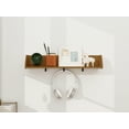 thumbnail image 3 of Better Homes & Gardens 28” Shelf with Black Metal Hooks-Natural, 3 of 8