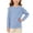 Light Blue, variant on Jalioing Long Sleeve Cotton T Shirt for Kids Casual Basic Round Neck Plain Pullover Tee Boys Girls Comfy Tops 1-11 Years