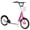 Pink#7, variant on Kids Bike Youth Scooter, Kick Scooter with Adjustable Handlebars, Double Brakes, 16" Inflatable Rubber Tires, Basket, Cupholder, Pink,Childrens Bike
