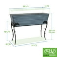 thumbnail image 2 of Achla Large Nantucket Blue Flower Box With Flora Stand - 25"H, 2 of 2
