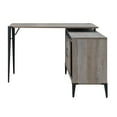thumbnail image 4 of Zakwani Writing Desk, Gray Oak & Black Finish OF00009, 4 of 5