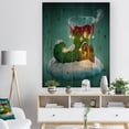 thumbnail image 3 of Design Art - Maison de Chaussure Elf sur le de Noël Enneigée, 3 of 5