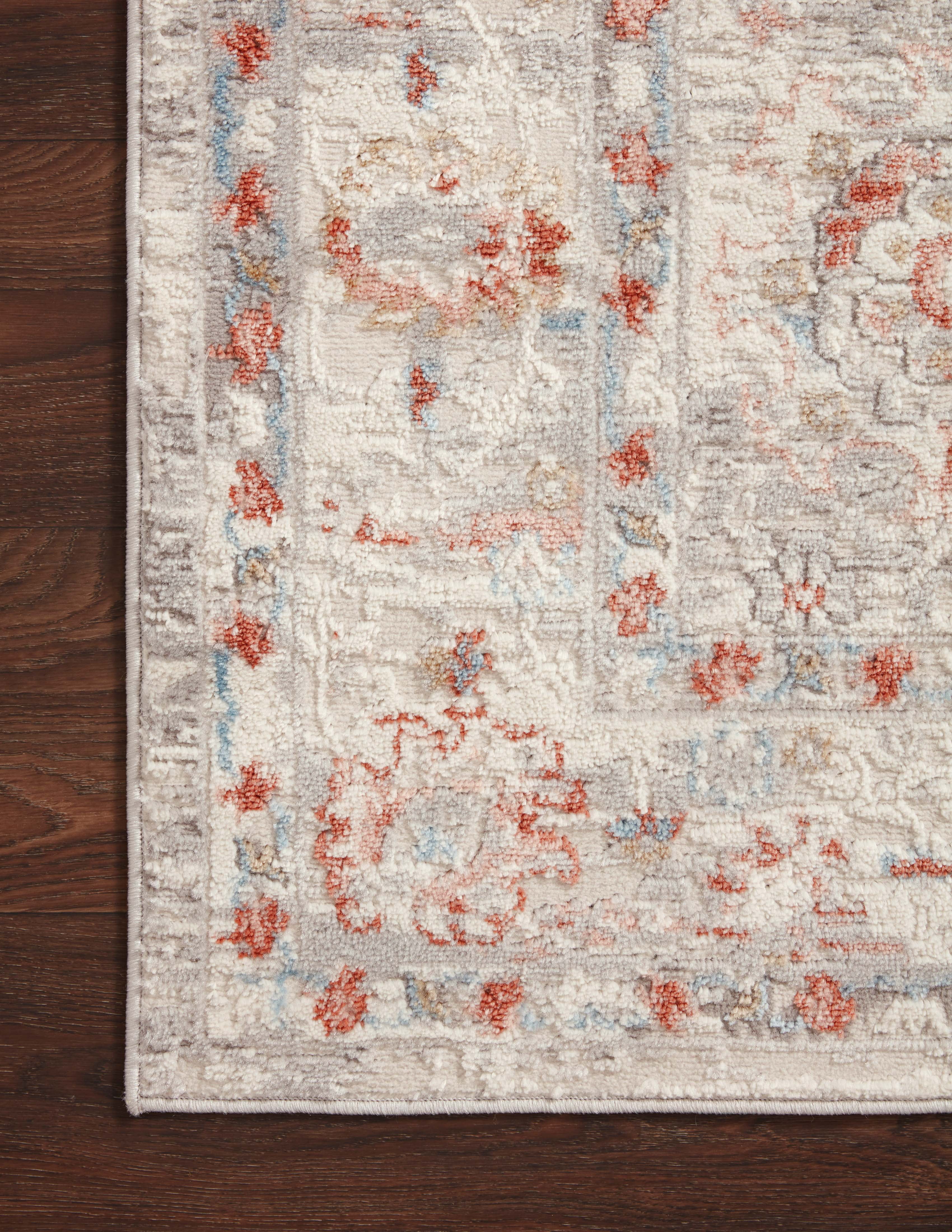 EST-01 Ivory / Rust - 18" x 18" Sample